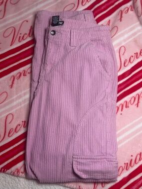 Pink Corduroy Cargos